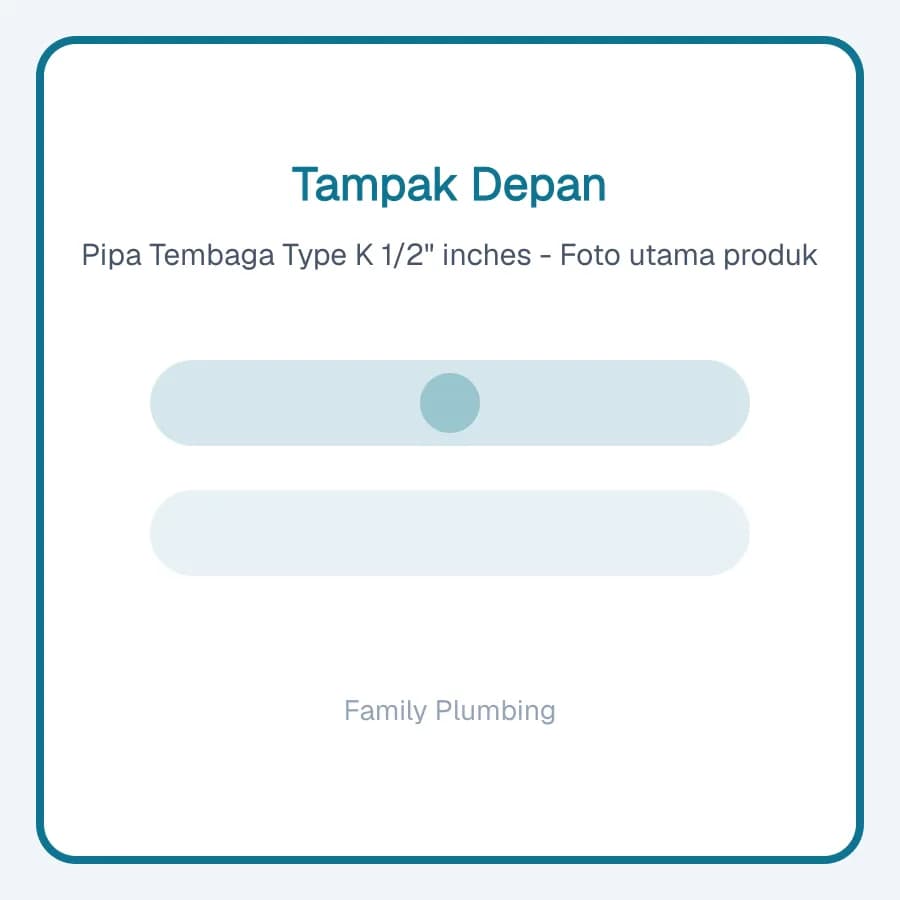 Pipa Tembaga Type K 1/2" inches